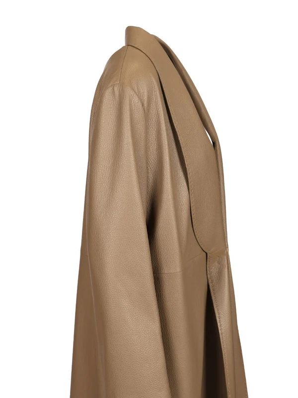 Belted Leather Coat - Image 7