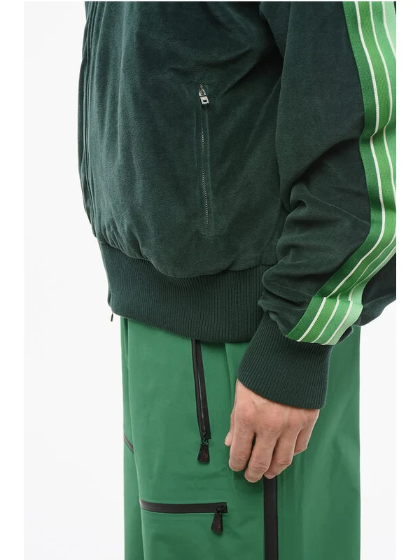 Logo Embroidery Cotton Bomber Jacket - Image 3