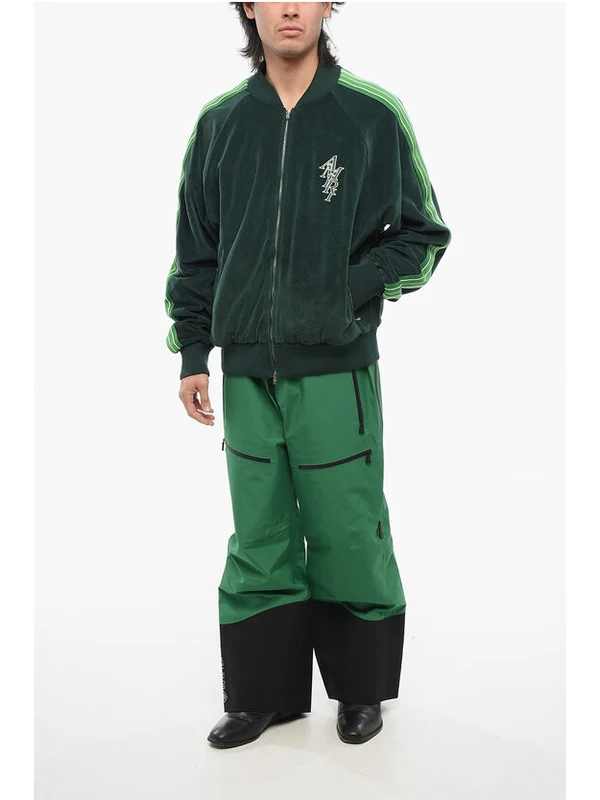 Logo Embroidery Cotton Bomber Jacket - Image 4