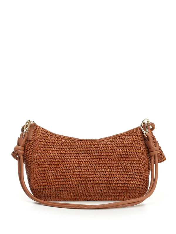 OLA Small Raffia Shoulder Bag - Image 3
