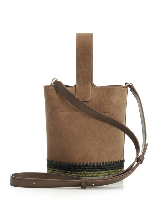Pebble Mini Leather Bucket Bag - Image 3