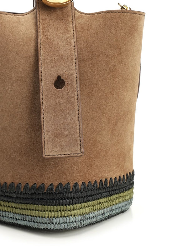 Pebble Mini Leather Bucket Bag - Image 5