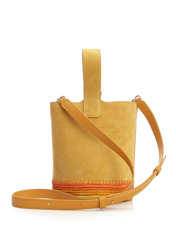 Pebble Mini Leather Bucket Bag - Image 3