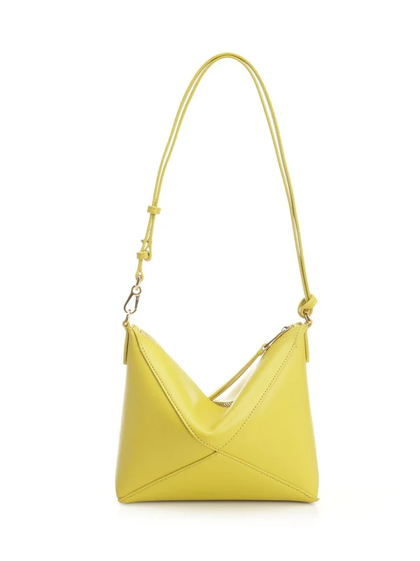 Puzzle Fold Leather Shoulder Bag - Image 3