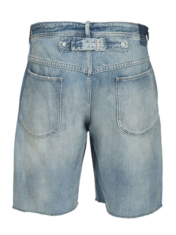 Back Stitch Denim Shorts - Image 2