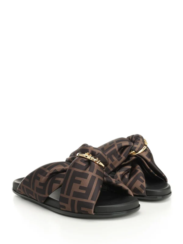 FF Satin Flat Slides - Image 2