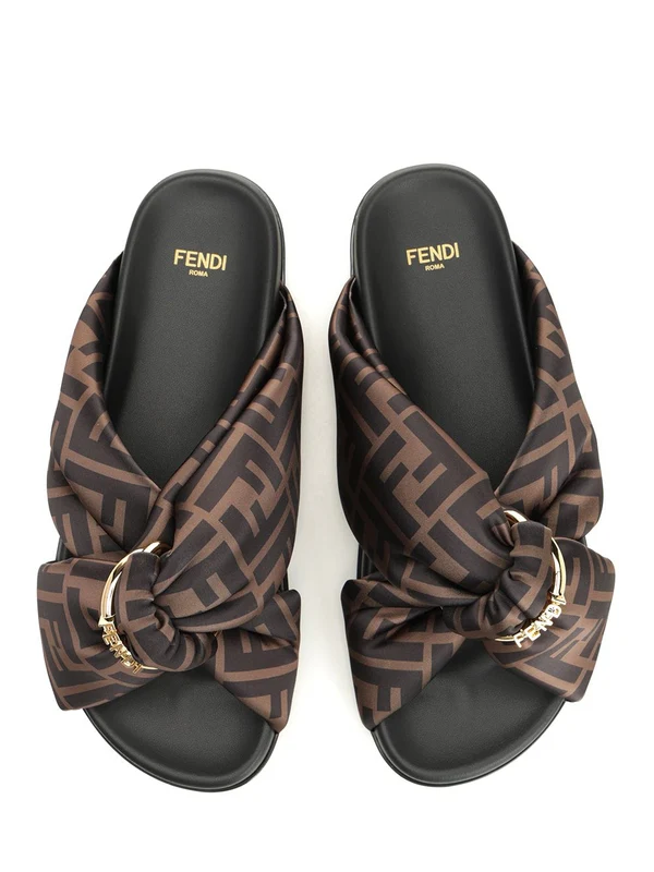 FF Satin Flat Slides - Image 5