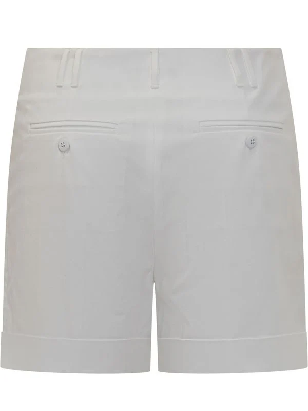 Pintuck Detail Cotton Shorts - Image 2