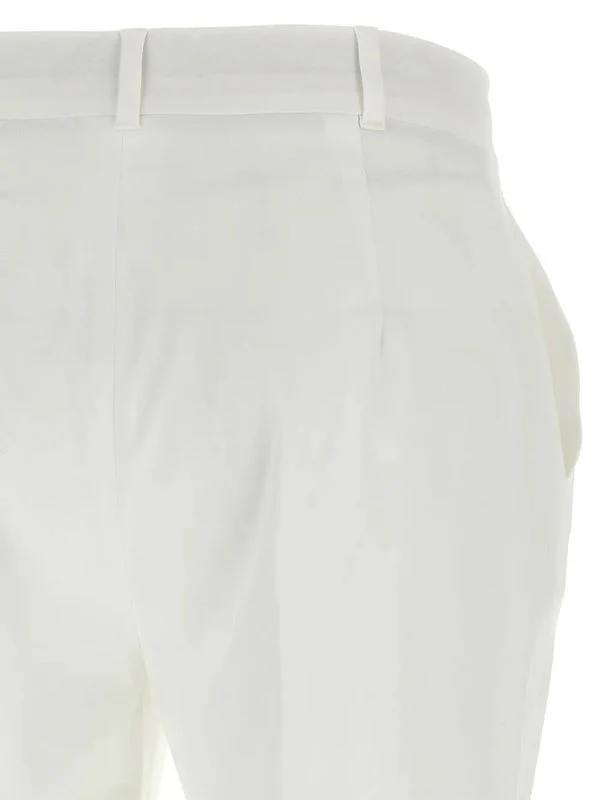Straight Cotton Tailored Pants - Image 3