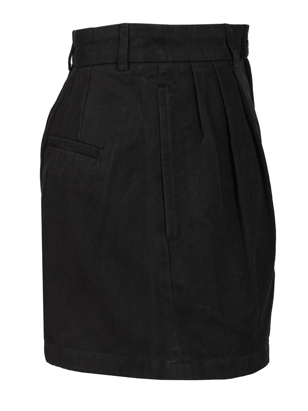 High-Waisted Pleated Shorts - Image 3