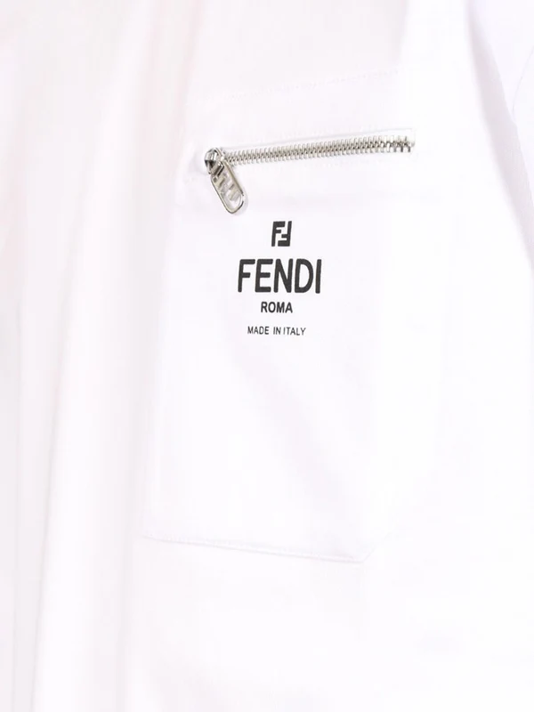 FENDI ROMA Embroidered Short-Sleeve T-Shirt - Image 3