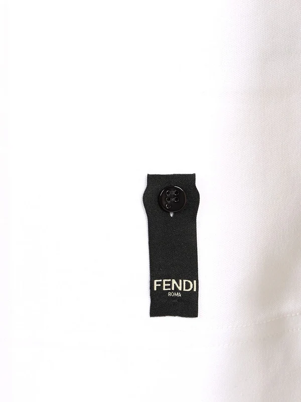 FENDI ROMA Embroidered Short-Sleeve T-Shirt - Image 4