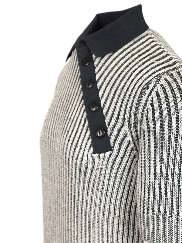 VANISE Knit Polo Shirt - Image 3