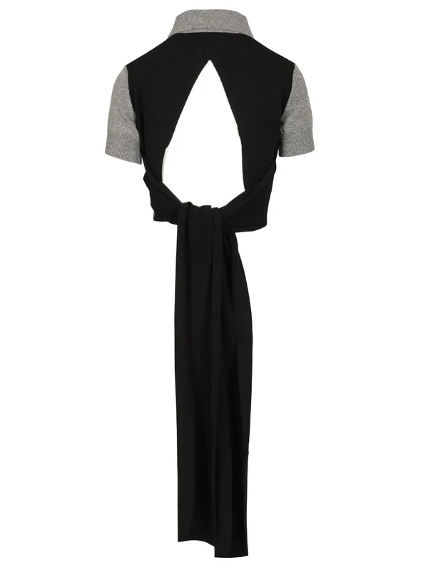 Open-Back Wool-Cashmere Polo Shirt - Image 2