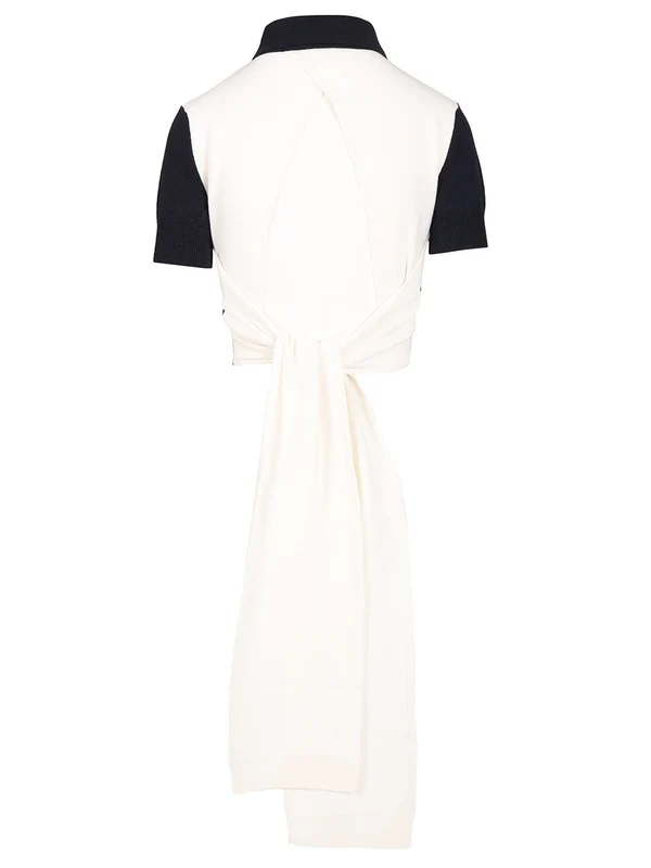 Open-Back Wool-Cashmere Polo Shirt - Image 2
