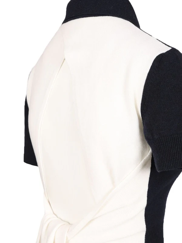 Open-Back Wool-Cashmere Polo Shirt - Image 5