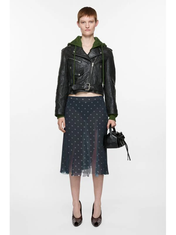 Layered Mesh Asymmetric Skirt - Image 2