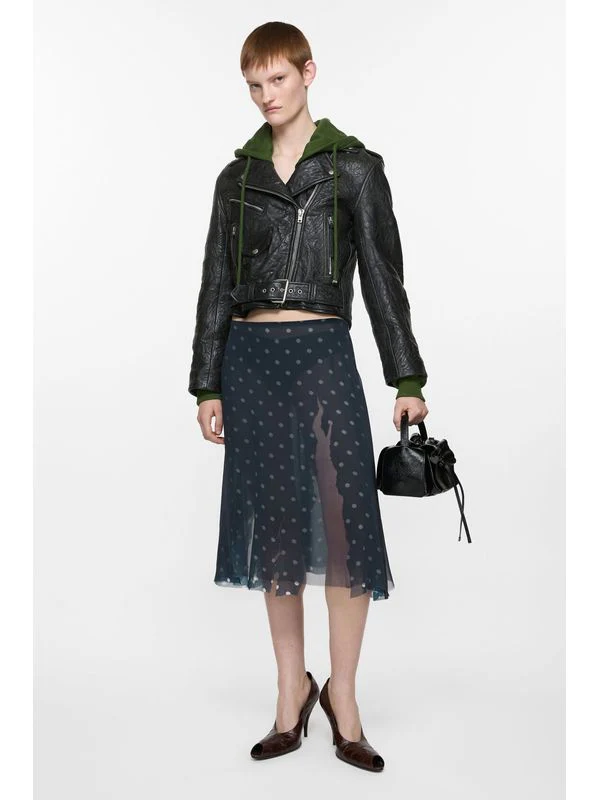 Layered Mesh Asymmetric Skirt - Image 3