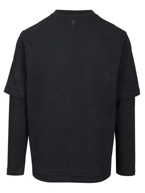 Logo Printed Layered Long-Sleeve Top - Image 2
