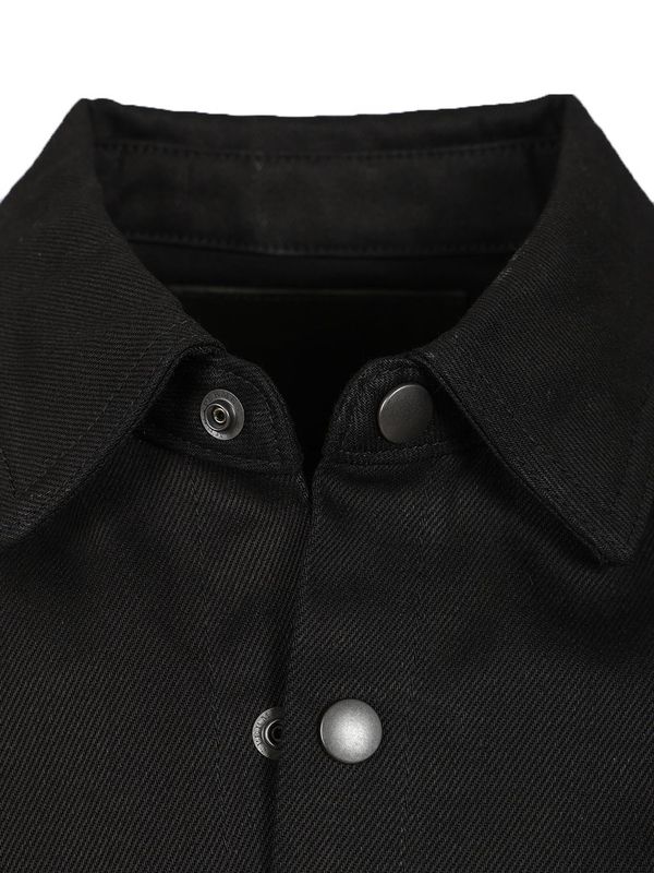 Cropped Denim Shirt Jacket - Image 4