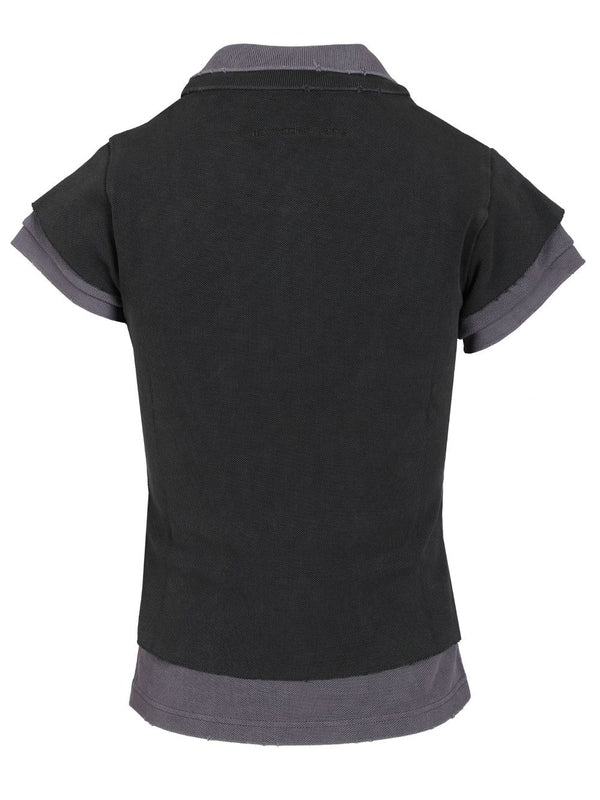 Layered Shrunken Polo Shirt - Image 2