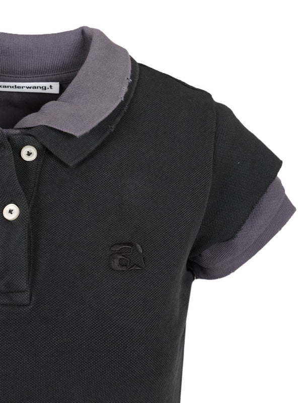Layered Shrunken Polo Shirt - Image 4