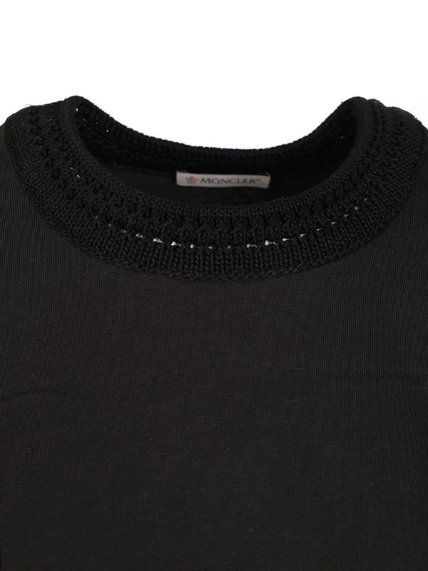 Crochet Detail Short-Sleeve T-Shirt - Image 3