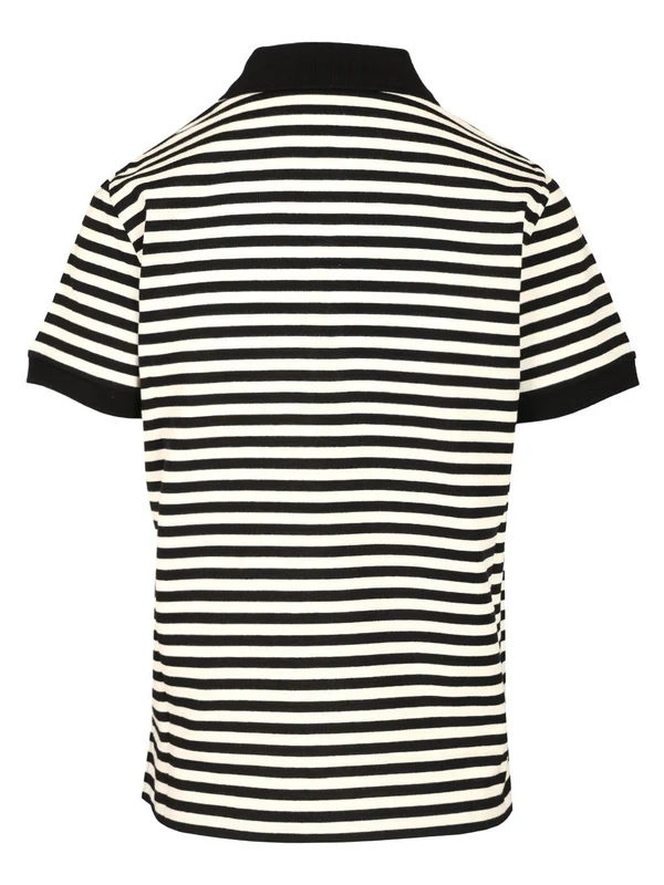 Logo Patch Striped Polo Shirt - Image 2
