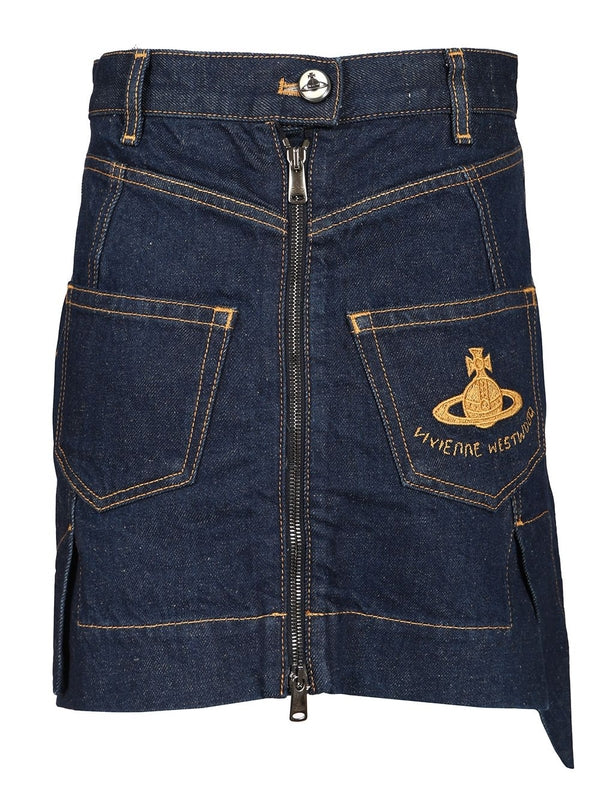 SAILOR Asymmetric Denim Skirt - Image 2