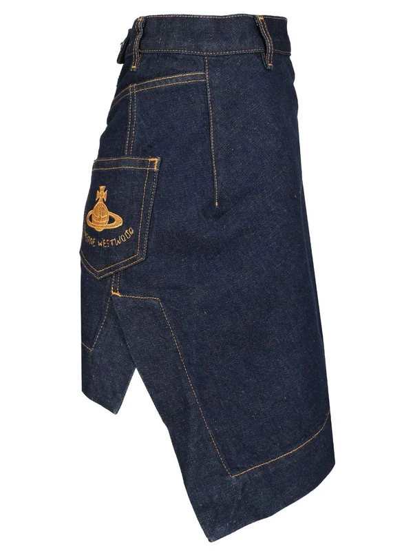 SAILOR Asymmetric Denim Skirt - Image 3