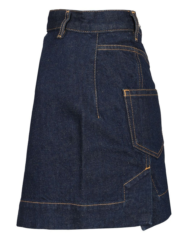 SAILOR Asymmetric Denim Skirt - Image 4