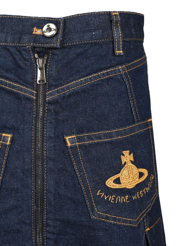SAILOR Asymmetric Denim Skirt - Image 5
