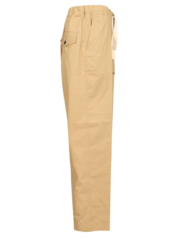 Drawstring Cotton Pants - Image 3