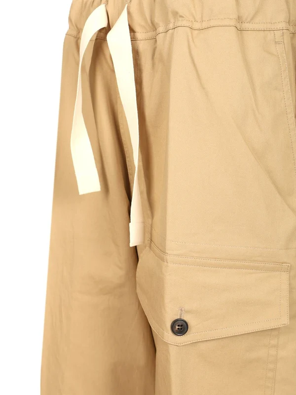 Drawstring Cotton Pants - Image 4