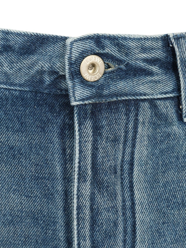 Anagram Embroidered Denim Shorts - Image 4