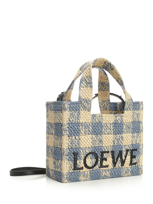 LOEWE Font Small Raffia Tote Bag - Image 2