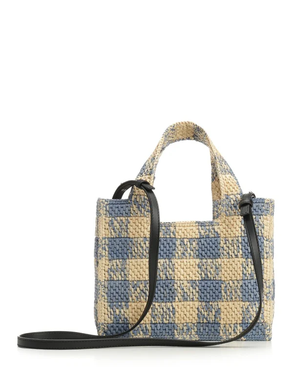 LOEWE Font Small Raffia Tote Bag - Image 3