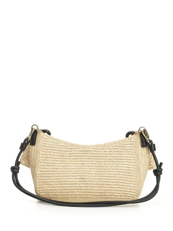 OLA Medium Raffia Shoulder Bag - Image 3