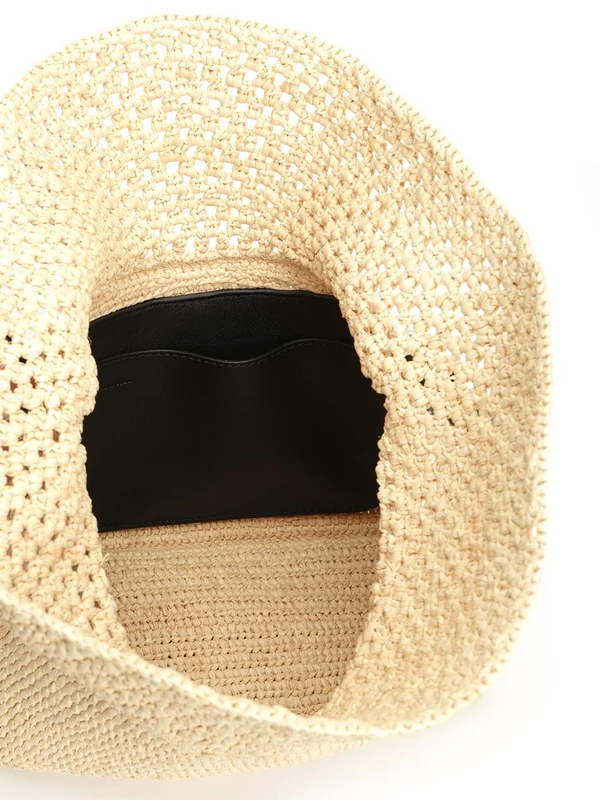 OLA Medium Raffia Shoulder Bag - Image 4
