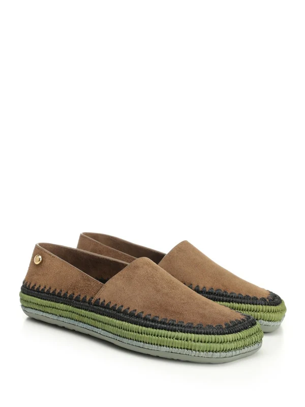 RIO Suede Raffia Loafers - Image 2