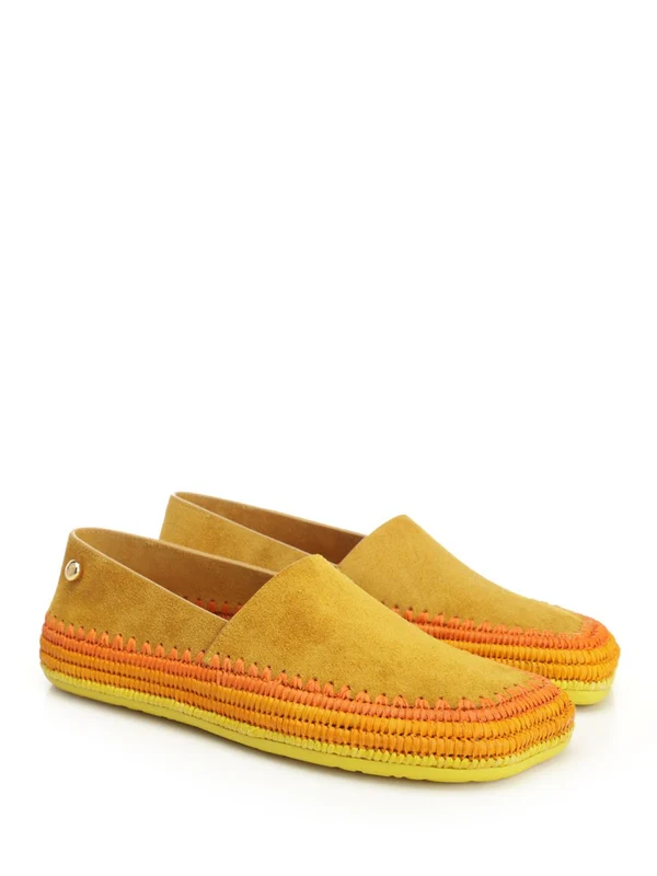 RIO Suede Raffia Loafers - Image 2
