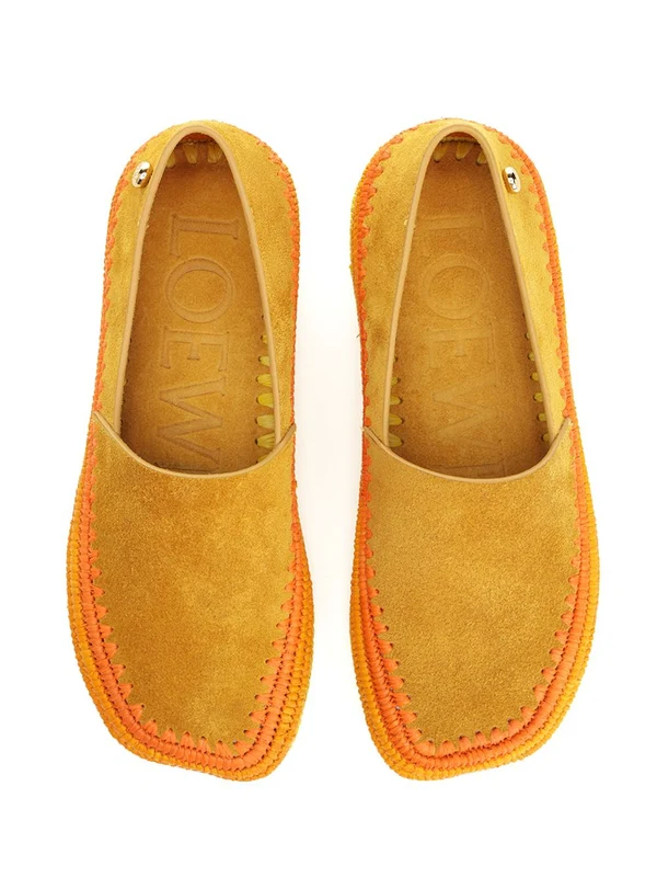 RIO Suede Raffia Loafers - Image 5