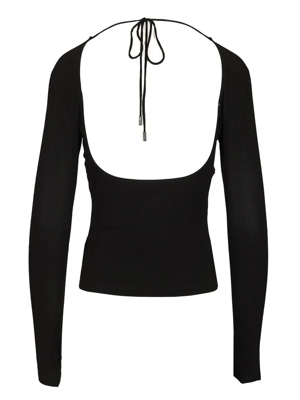 REGENERATED Silk Scarf Draped Top - Image 2