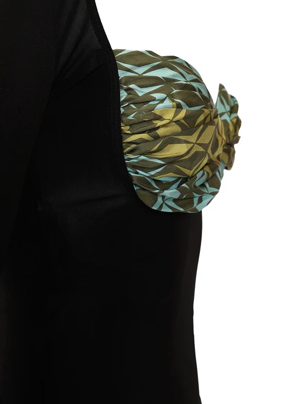 REGENERATED Silk Scarf Draped Top - Image 4