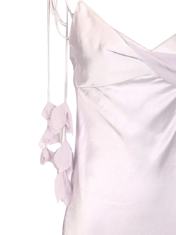 LILAC Satin Maxi Dress - Image 4