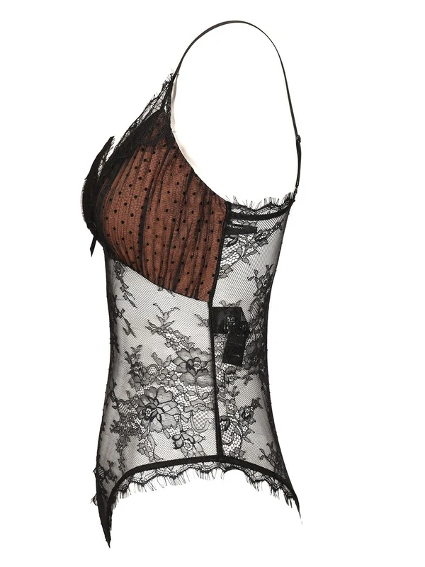 Dot Mesh Bodysuit - Image 3