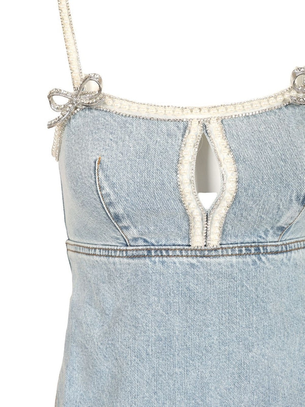 Denim Mini Dress - Image 4