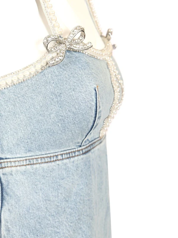 Denim Mini Dress - Image 5