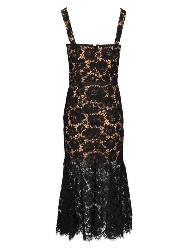 Fine Lace Midi Dress - Image 2