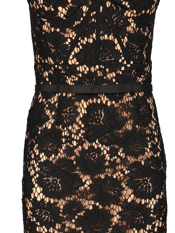 Fine Lace Midi Dress - Image 4